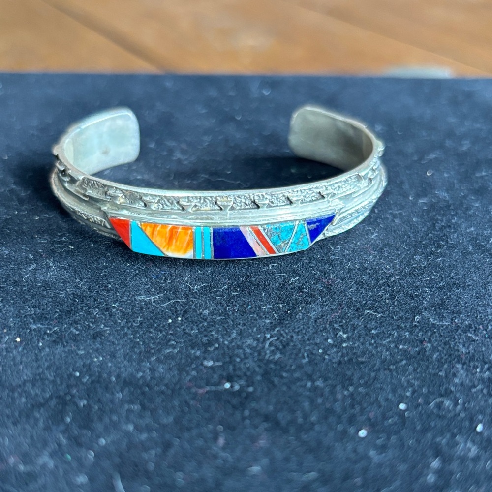 M Spencer Navajo sterling silver bracelet.